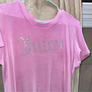 Juicy Couture Pink Velour Top